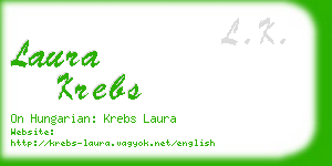 laura krebs business card